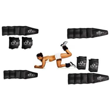 Imagem de Kit Exercício Funcional Com 02 Pares de Caneleira Tornozeleira Academi
