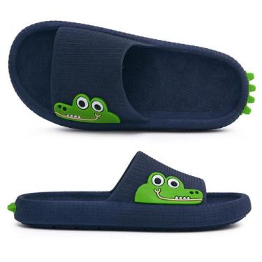 Imagem de Chinelo Infantil Nuvem Slide Dino Jacarezinho Menino Menina - Cauby, M