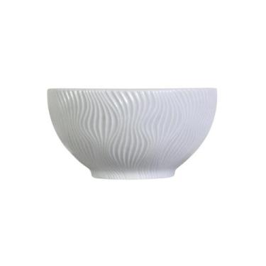 Imagem de Bowl Tigela Sobremesa Branco Relevo Sinuosa 360 ml Germer - Germer Por