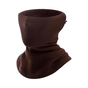 Imagem de Máscara De Moto Em Fleece Preto Quente, Balaclava À Prova De Vento Par