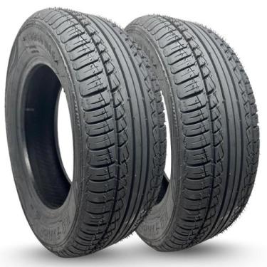 Imagem de Par Pneus Aro 15 195 60R15 Segurança e Conforto - Black Tyres