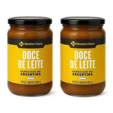 Imagem de Kit 2 Potes Doce de Leite Argentino Members Mark 800g Vidro  Cremoso c