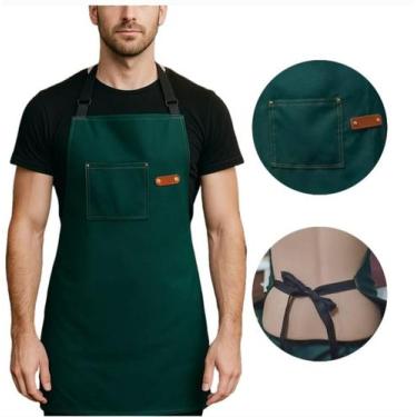 Imagem de Avental profissional verde oxford - suy aventais