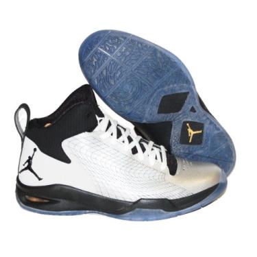 Imagem de Nike Kids's NIKE JORDAN FLY 23 (GS) BASKETBALL SHOES 7 Kids US (TCH GRY/BLK/WHITE/FLT MNRS GLD)