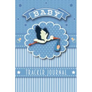 Imagem de Baby Tracker Journal: Record daily sleep, feed, diaper and activities in one spot. Blue.