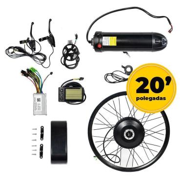 Imagem de Kit Bicicleta Elétrica Aro 20 350W Com Computador De Bordo