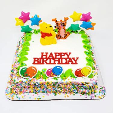 Imagem de Conjunto de lembrancinhas de festa de bolo de cupcake de aniversário Ursinho Pooh e amigos