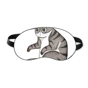 Imagem de Miaoji Painting Dragon-Li Watercolor Cat Sleep Eye Shield Soft Night Blinfold Shade Cover