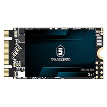 Imagem de SharkSPEED SSD 256 GB M.2 2242 NGFF SATA 3 42 mm 6Gb/s 3D NAND Unidade de Estado Sólido Interno para Laptop PC (M.2 2242, 256GB)