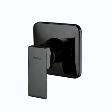 Imagem de Kit 3 Acabamentos Para Monocomando de Chuveiro 2997 Axiom Slim Meber Metais Preto