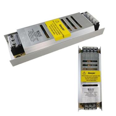 Imagem de Fonte Driver Chaveada Slim 5A 12V Fita de Led Perfil CFTV Camera Segur