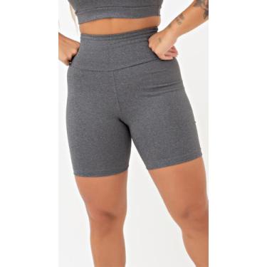 Imagem de Bermuda Fitness Academia Feminina - BELLA CREATIVE, Cinza mescla, G