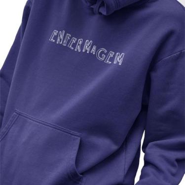 Imagem de Blusa Moletom Masculino Estampado Enfermagem em Algodão Fio 30.1 Pente