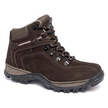 Imagem de Bota Coturno Adventure Feminina Trilha 100 Couro Legítimo Palmilha Gel