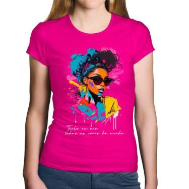 Imagem de Baby Look Algodão Tenho em mim todas as cores do mundo - Foca na Moda,