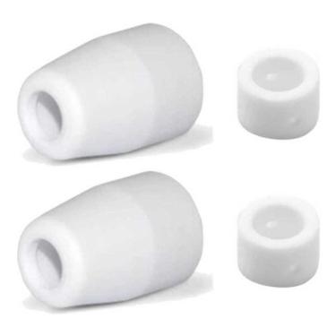 Imagem de Kit Consumíveis Tocha Corte Plasma Pt31: 2 Anel Difusor Cerâmico.+ 2 B