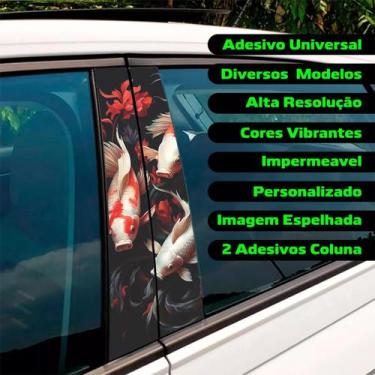Imagem de Adesivo Personalizado Para Coluna Porta Carro Decorativo 53 - Resitank