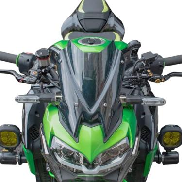 Imagem de Lorababer Para-brisas para carenagem frontal Z900 para Kawasaki Z 900 Acessórios 2020 2021 Defletor de vento Parabris Flyscreen (Smoke)
