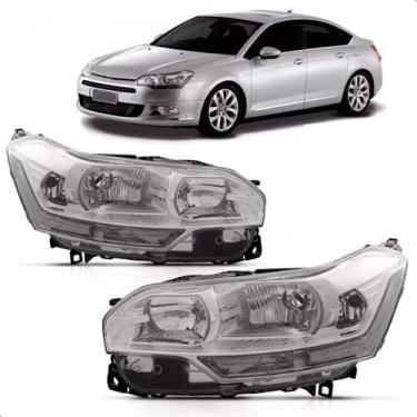 Imagem de Par Farol para Citroen C5 2008 A 2012 Eletrico Com Motor - TYC