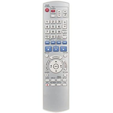 Imagem de EUR7659Y10 Controle remoto de substituição para Panasonic DMR-ES25 DMRES25 DMR-ES15 DMRES15 DMR-ES16 DMRES16 DMR-ES15S DMRES15S DMR-ES15P DMRES15P DMR-ES15PC DMRES15PC DMRES15PC Gravador de DVD
