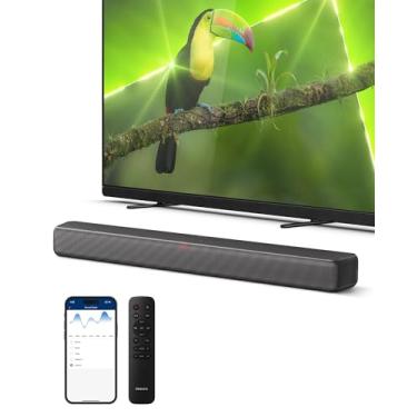 Imagem de PHILIPS Barra de som TAB5109 para TV, som de canal 2.0, DTS Virtual: X, Dolby Digital Plus, BT LE Audio, efeitos EQ, modo noturno, configuração fácil, EasyLINK, Roku TV Ready, controle