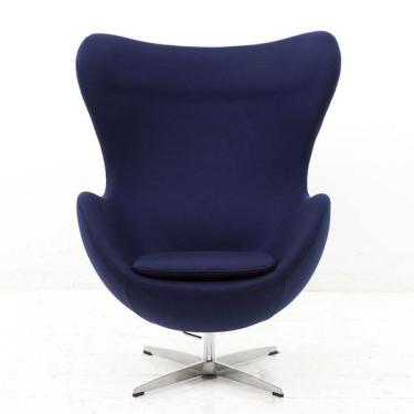 Imagem de Poltrona Egg Suede Branca