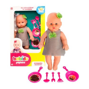 Imagem de Babidu Papinha Boneca Com Acessórios De Cozinha Para Brincar