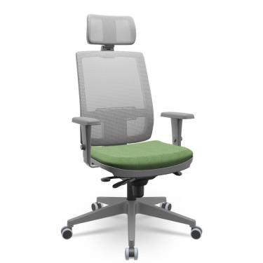 Imagem de Cadeira Brizza Presidente Grafite Verde Musgo