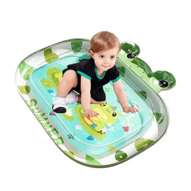 Imagem de Tapete de Atividades para Bebé | Tapete de Água Insuflável Impermeável,Ginásio para Crianças para Praia Creche Viagem Banho Piscina Berçário Ar Livre