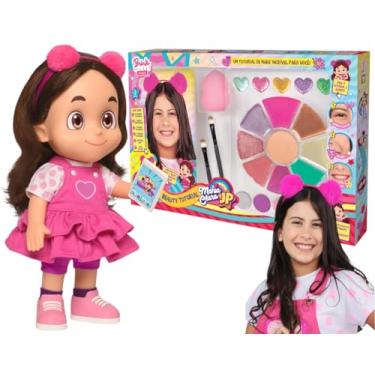 Imagem de Kit Make Maquiagem Infantil + Boneca Maria Clara JP Com Som