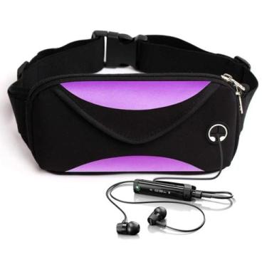 Imagem de Pochete Esportiva De Corrida Slim Impermeável Celular Bike, Violeta