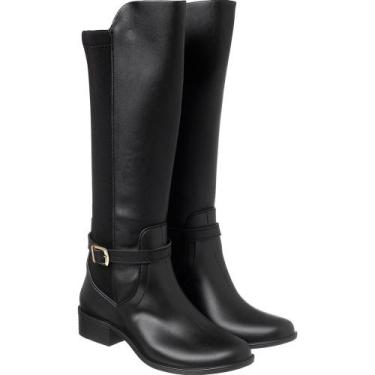Imagem de Bota montaria preto material sintético  - Celeiro 