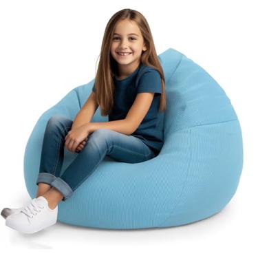 Imagem de Pufe de armazenamento de pelúcia (sem enchimento) para crianças e adultos Mantenha seus brinquedos de pelúcia mais organizados adolescentes crianças preguiçosas sala de jogos perfeito saco de feijão