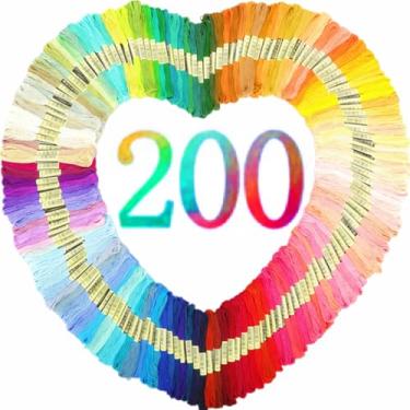 Imagem de Athena’s Elements Embroidery Thread | Rainbow Themed Embroidery Floss for Friendship Bracelet String, Cross Stitch Thread, Crafting Arts Embroidery Strings, Friendship Bracelet Thread (200 Colors)