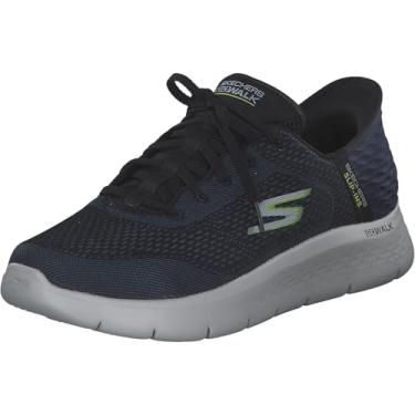 Imagem de Skechers Tênis masculino Go Walk Flex-New World, Azul marinho/limão, 47