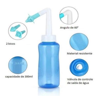 Imagem de Higienizador Nasal Azul Rinite Sinusite Frasco - Lippin
