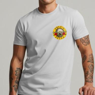 Imagem de Camiseta Masculina Guns N' Roses Banda Rock Estilosa Algodão Tshirt Sk