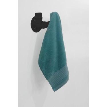 Imagem de Cabideiro De Parede Porta Toalhas Suporte Gancho Acessório Banheiro Es