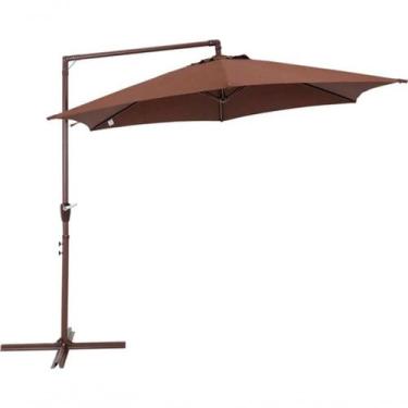 Imagem de Ombrelone Veneza Suspenso 3mts Deck Piscina Jardim Bel Cor Marrom - BE