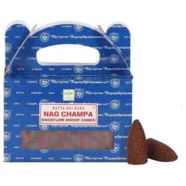 Imagem de Cachoeira de incenso Nag Champa Satya 24 cones da Índia - Lightbek Off