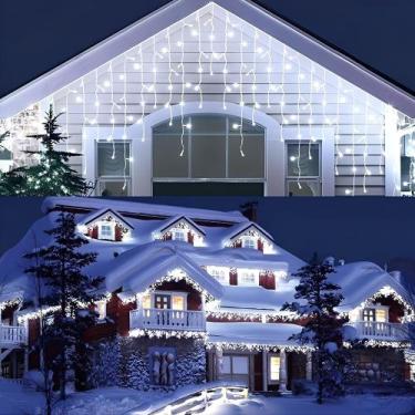 Imagem de Cascata 100 Lâmpadas Led Com 8 funções e 3 X 0.5 metros Pisca Pisca De