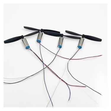 Imagem de 4 peças 716 7 mm x 16 mm 2CW + 2CCW Hélice de partida eletrônica sem núcleo DC 3V 3,7V 55000RPM Utral-High Speed RC Drone Quadricóptero Motor