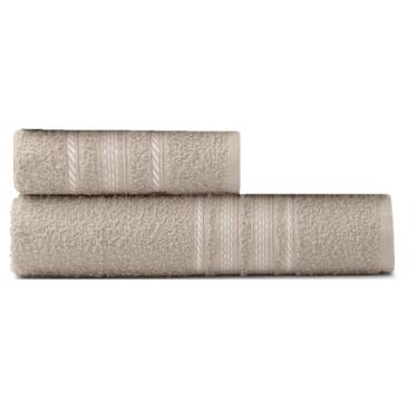 Imagem de Teka-Escala Conjunto de Toalhas de Banho e Rosto, 100% Algodão, 280g/m², 2 Peças (Cacau)