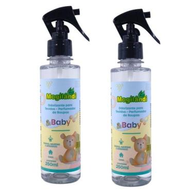 Imagem de Kit 2 Odorizante Cheirinho Para Tecidos Baby Mogilândi  250ml