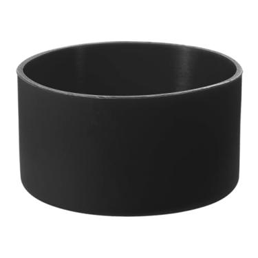 Imagem de Bota de silicone, 1 protetor de manga inferior, capa protetora antiderrapante para garrafa de água, copo de viagem de carro, preto