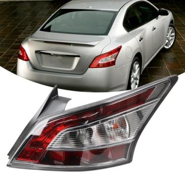 Imagem de YEQSHNG Conjunto de luz traseira RH compatível com Nissan Maxima 2012-2014 Lanterna traseira traseira direita lado do passageiro 265509DA0B NI2801197