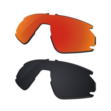 Imagem de Galvanic Lentes de reposição para óculos de sol Oakley BXTR OO9280 | BXTR Metal OO9237 - Rubi + Preto Polarizado - Pacote Combo