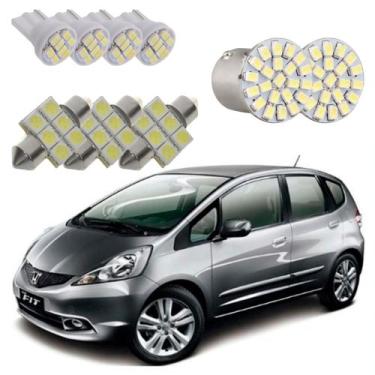 Imagem de Kit De Lampada Led Honda Fit (2009 a 2014) Teto Placa Ré - BR18