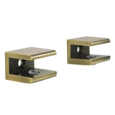 Imagem de Kingston Brass BAB1013 Braçadeira de prateleira de vidro Levitas, latão antigo