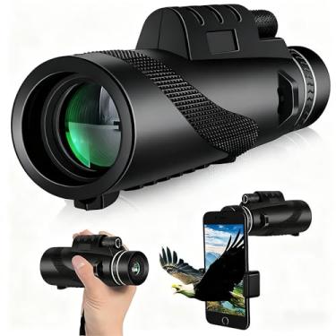 Imagem de Telescópio monocular de alta definição 12 x 50 para observação de pássaros, shows, viagens e fotografia - oferece vistas claras de 1000 metros